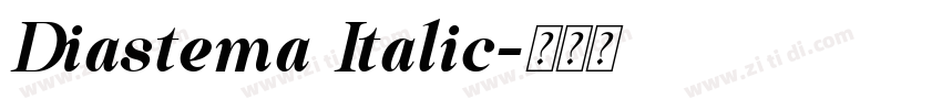 Diastema Italic字体转换